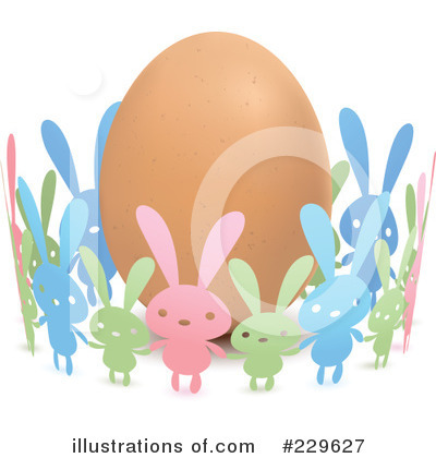 Royalty-Free (RF) Rabbits Clipart Illustration by Qiun - Stock Sample #229627
