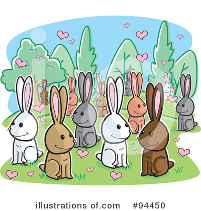 Royalty-Free (RF) Rabbits Clipart Illustration by Cory Thoman - Stock Sample #94450