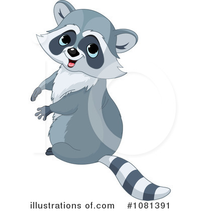 Raccoon Clipart #1081391 by Pushkin