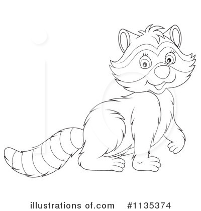 Royalty-Free (RF) Raccoon Clipart Illustration by Alex Bannykh - Stock Sample #1135374
