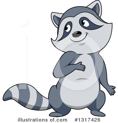Royalty-Free (RF) Raccoon Clipart Illustration by Vector Tradition SM - Stock Sample #1317426