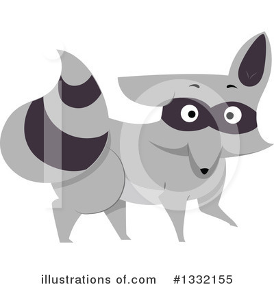 Raccoon Clipart #1332155 by BNP Design Studio