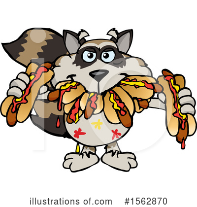 Royalty-Free (RF) Raccoon Clipart Illustration by Dennis Holmes Designs - Stock Sample #1562870