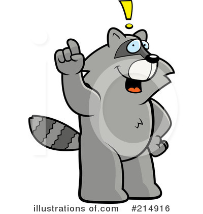 Royalty-Free (RF) Raccoon Clipart Illustration by Cory Thoman - Stock Sample #214916
