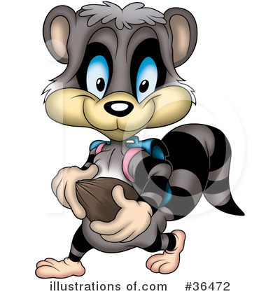Royalty-Free (RF) Raccoon Clipart Illustration by dero - Stock Sample #36472