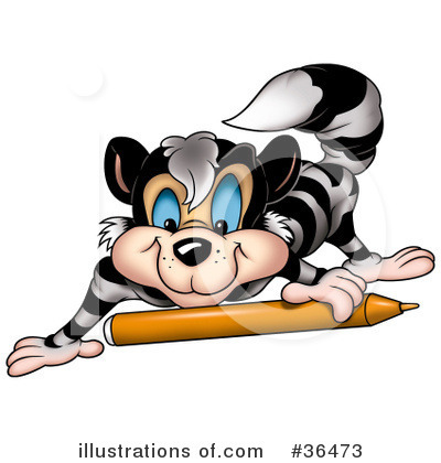 Royalty-Free (RF) Raccoon Clipart Illustration by dero - Stock Sample #36473