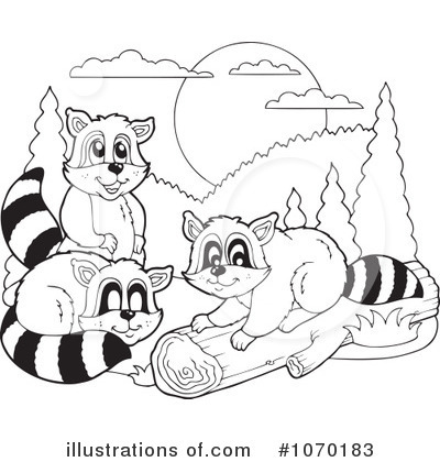 Raccoon Clipart #1070183 by visekart