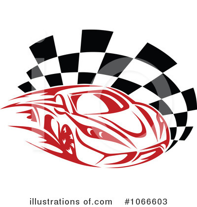 Checkered Flag Clipart #1066603 by Vector Tradition SM