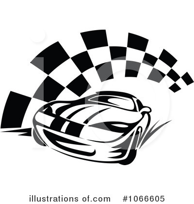 Checkered Flags Clipart #1066605 by Vector Tradition SM