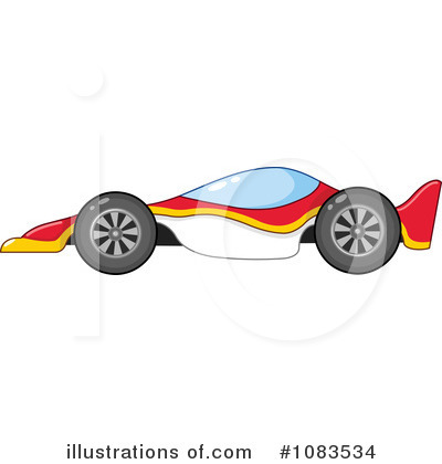 Royalty-Free (RF) Race Car Clipart Illustration by yayayoyo - Stock Sample #1083534
