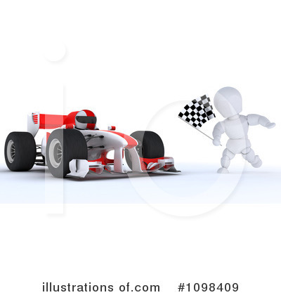 Royalty-Free (RF) Race Car Clipart Illustration by KJ Pargeter - Stock Sample #1098409
