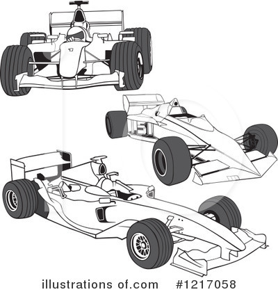 Royalty-Free (RF) Race Car Clipart Illustration by dero - Stock Sample #1217058