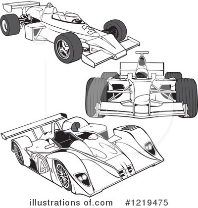 Royalty-Free (RF) Race Car Clipart Illustration by dero - Stock Sample #1219475