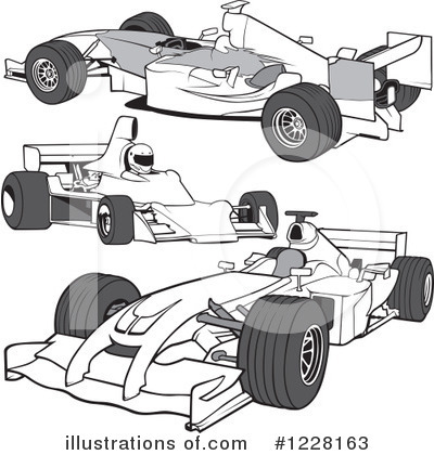 Royalty-Free (RF) Race Car Clipart Illustration by dero - Stock Sample #1228163