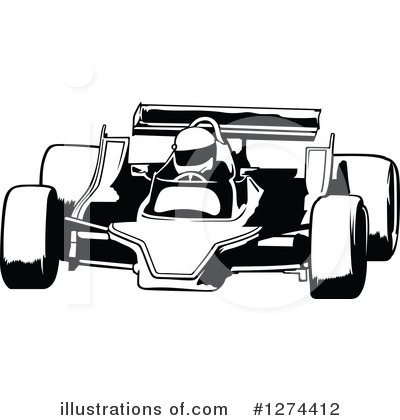 Royalty-Free (RF) Race Car Clipart Illustration by dero - Stock Sample #1274412