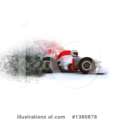 Royalty-Free (RF) Race Car Clipart Illustration by KJ Pargeter - Stock Sample #1380878