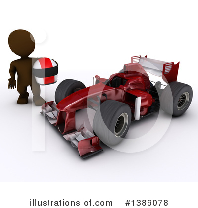 Royalty-Free (RF) Race Car Clipart Illustration by KJ Pargeter - Stock Sample #1386078