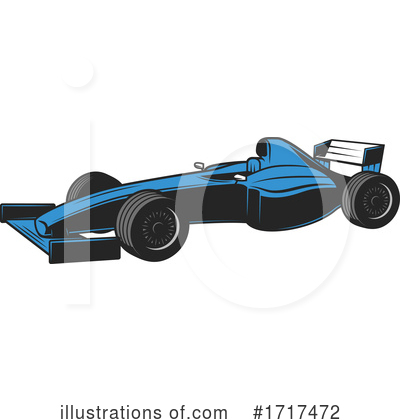 Race Car Clipart #1717472 by Vector Tradition SM