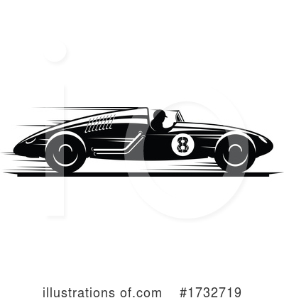 Race Car Clipart #1732719 by Vector Tradition SM