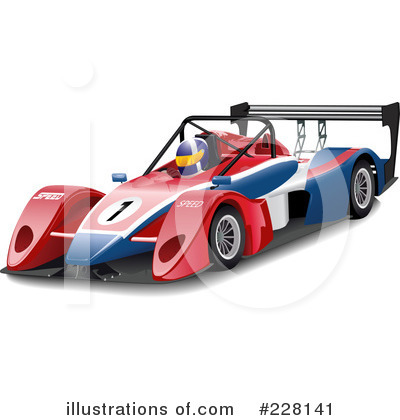 Royalty-Free (RF) Race Car Clipart Illustration by Paulo Resende - Stock Sample #228141