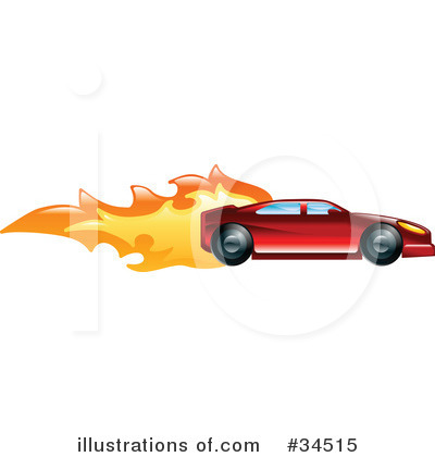 Royalty-Free (RF) Race Car Clipart Illustration by AtStockIllustration - Stock Sample #34515