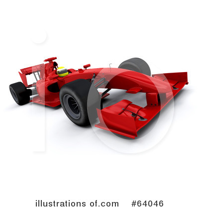 Royalty-Free (RF) Race Car Clipart Illustration by KJ Pargeter - Stock Sample #64046
