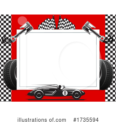 Racing Flag Clipart #1735594 by Vector Tradition SM