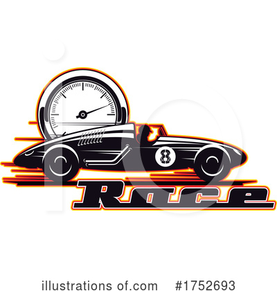 Race Car Clipart #1752693 by Vector Tradition SM