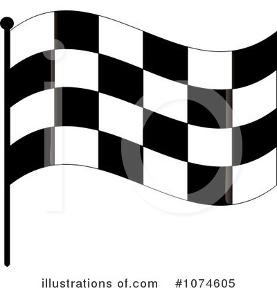Royalty-Free (RF) Racing Flag Clipart Illustration by Pams Clipart - Stock Sample #1074605