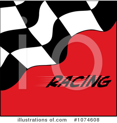 Royalty-Free (RF) Racing Flag Clipart Illustration by Pams Clipart - Stock Sample #1074608