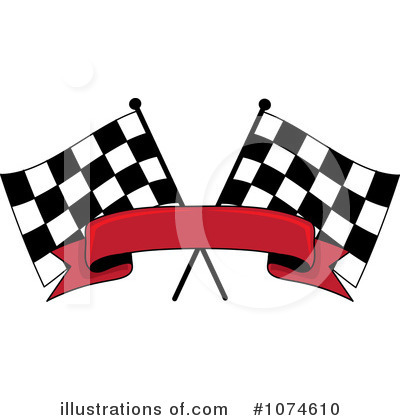 Royalty-Free (RF) Racing Flag Clipart Illustration by Pams Clipart - Stock Sample #1074610