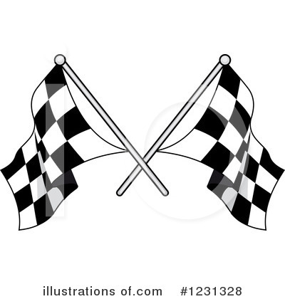 Royalty-Free (RF) Racing Flag Clipart Illustration by Vector Tradition SM - Stock Sample #1231328