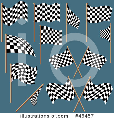 Royalty-Free (RF) Racing Flag Clipart Illustration by dero - Stock Sample #46457