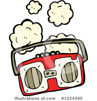 Boom Box Clipart #1224395 by lineartestpilot