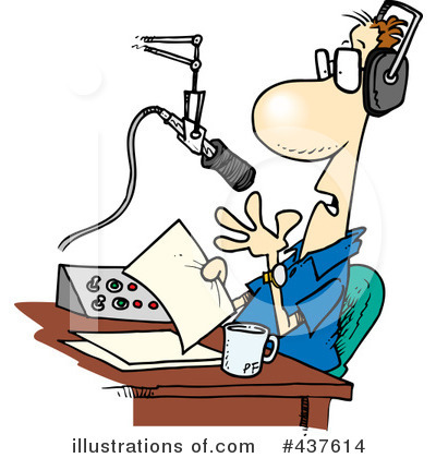 Royalty-Free (RF) Radio Clipart Illustration by toonaday - Stock Sample #437614