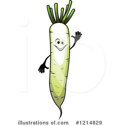 Daikon Clipart #1214829 by Vector Tradition SM