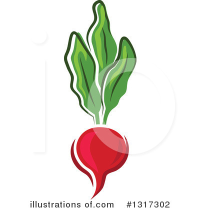 Royalty-Free (RF) Radish Clipart Illustration by Vector Tradition SM - Stock Sample #1317302