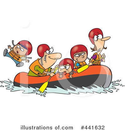 Rafting Clipart #441632 by toonaday