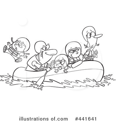 Royalty-Free (RF) Rafting Clipart Illustration by toonaday - Stock Sample #441641
