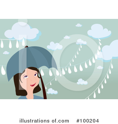 Royalty-Free (RF) Rain Clipart Illustration by mayawizard101 - Stock Sample #100204