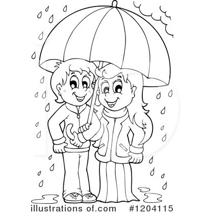 Royalty-Free (RF) Rain Clipart Illustration by visekart - Stock Sample #1204115