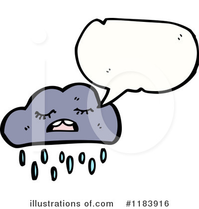 Royalty-Free (RF) Rain Cloud Clipart Illustration by lineartestpilot - Stock Sample #1183916