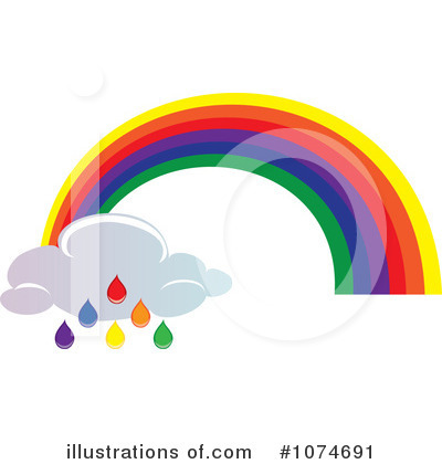 Royalty-Free (RF) Rainbow Clipart Illustration by Pams Clipart - Stock Sample #1074691