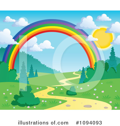 Royalty-Free (RF) Rainbow Clipart Illustration by visekart - Stock Sample #1094093