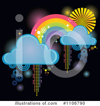 Rainbow Background Clipart #1106790 by Amanda Kate