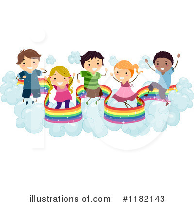 Royalty-Free (RF) Rainbow Clipart Illustration by BNP Design Studio - Stock Sample #1182143