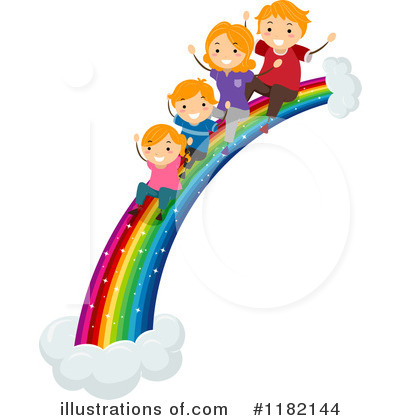 Royalty-Free (RF) Rainbow Clipart Illustration by BNP Design Studio - Stock Sample #1182144