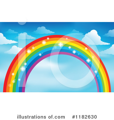 Royalty-Free (RF) Rainbow Clipart Illustration by visekart - Stock Sample #1182630