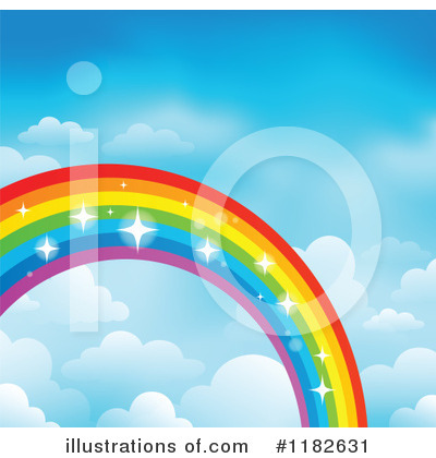 Royalty-Free (RF) Rainbow Clipart Illustration by visekart - Stock Sample #1182631