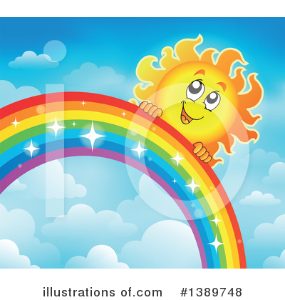 Royalty-Free (RF) Rainbow Clipart Illustration by visekart - Stock Sample #1389748